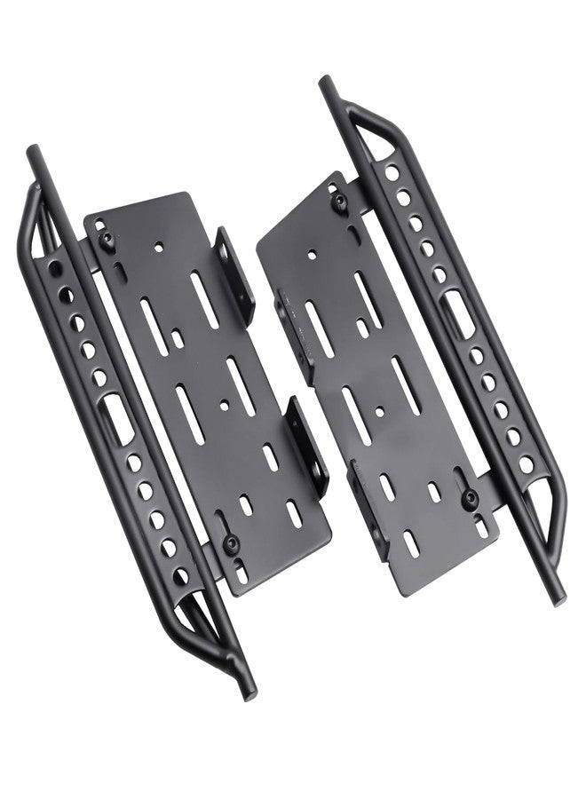FriHobby 1/10 RC Crawler Rock Sliders Left Right Metal RC Pedals Side Board Steps Plate Running Boards Foot-Plate for 1/10 Axial SCX10 SCX10 II 90046 Redcat Gen 7 Body Shell Accessories - Image 1